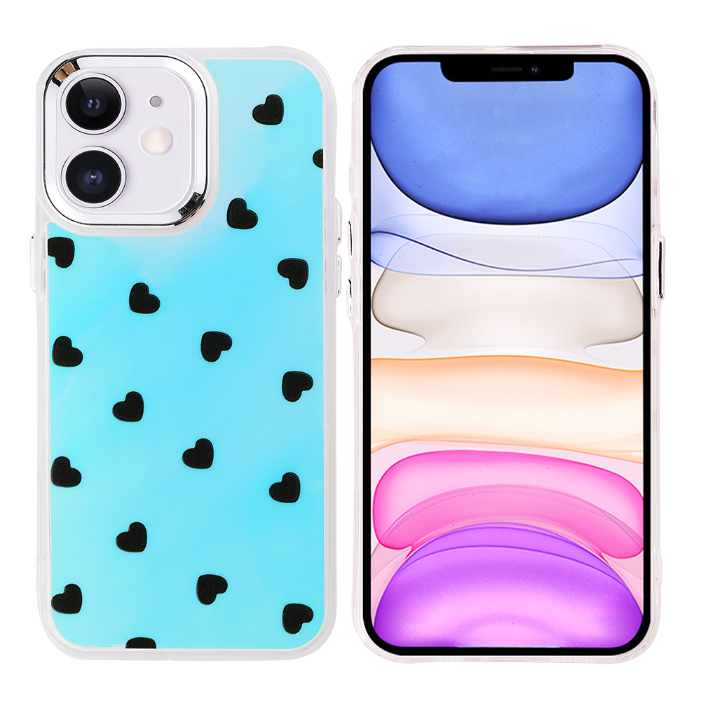 [RNZ-TA121402] Apple iPhone 11 Uyumlu Kılıf Airbag Tasarımlı Zore Hadra Kapak (Kalp)