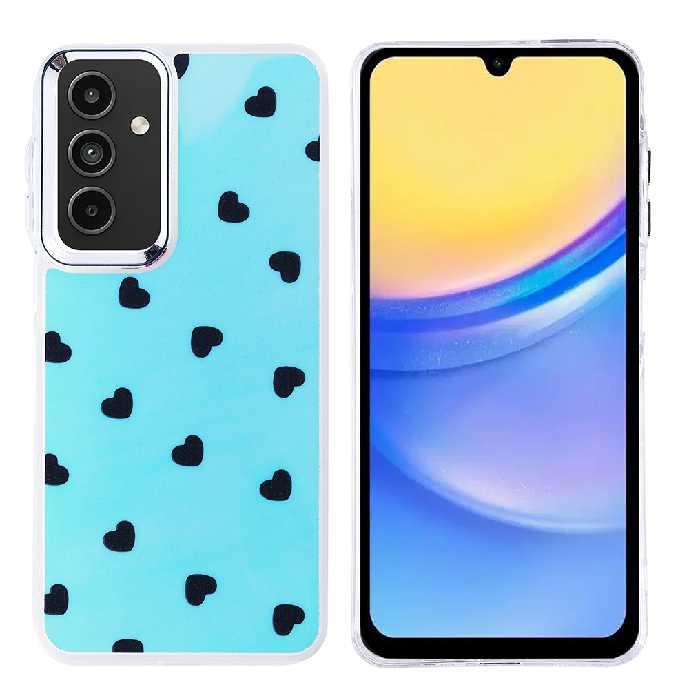 [RNZ-TA121354] Samsung Galaxy A15 Uyumlu Kılıf Airbag Tasarımlı Zore Hadra Kapak (Kalp)