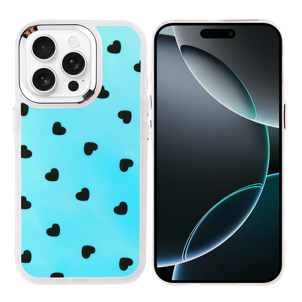 [RNZ-TA121429] Apple iPhone 16 Pro Uyumlu Kılıf Airbag Tasarımlı Zore Hadra Kapak (Kalp)
