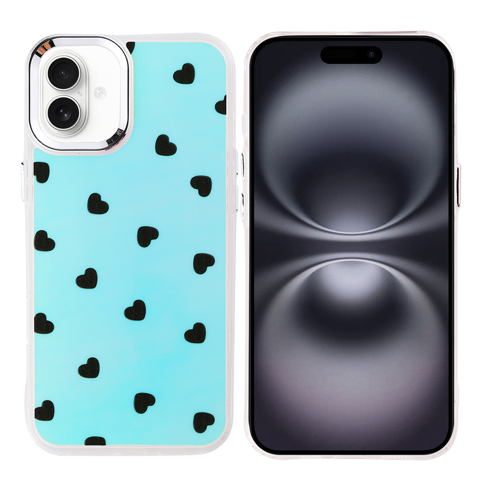 [RNZ-TA121423] Apple iPhone 16 Uyumlu Kılıf Airbag Tasarımlı Zore Hadra Kapak (Kalp)