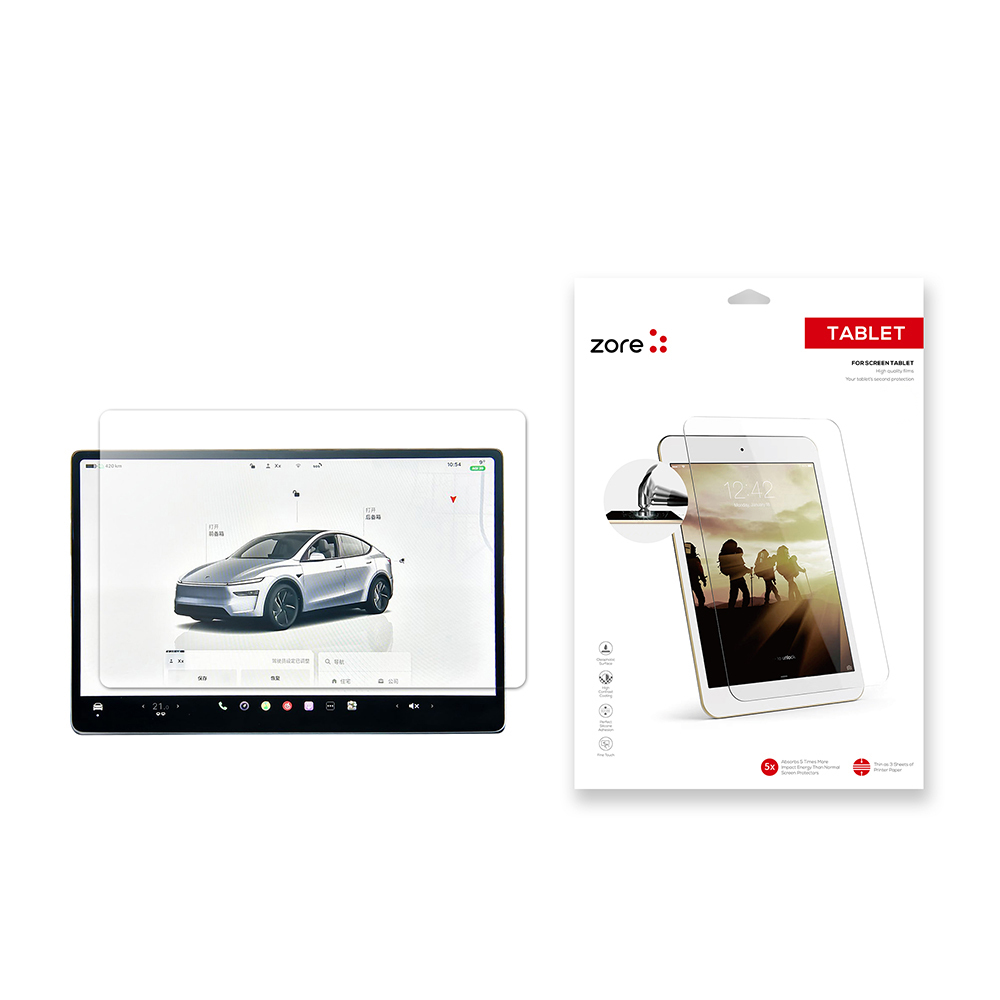 [RNZ-TA121795] Tesla Model Y Zore Yeni Seri 2in1 Nano Araç Multimedya Ekran Koruyucu