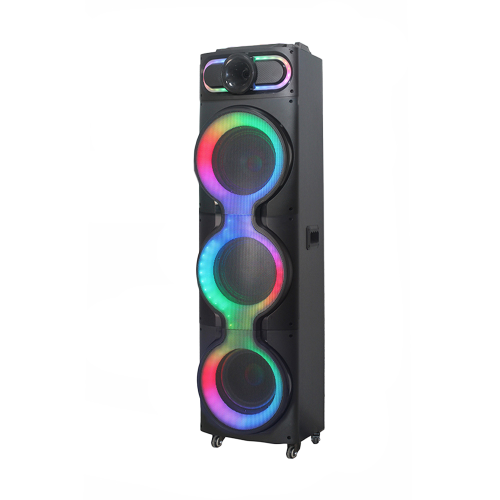 [RNZ-TA121285] Zore GD-3126 Dijital LED Göstergeli Mikrofonlu RGB TWS Üçlü 10 inç Stereo Bass Kablosuz Karaoke Hoparlör