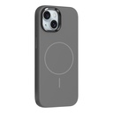 Apple iPhone 14 Uyumlu Kılıf M-Safe Şarj Özellikli Metal Kamera Çerçeveli Zore Edi Silikon Kapak