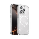 Apple iPhone 15 Pro Max Uyumlu Kılıf M-safe Şarj Özellikli Parlayan Simli Saydam Renkli Zore Maris Kapak