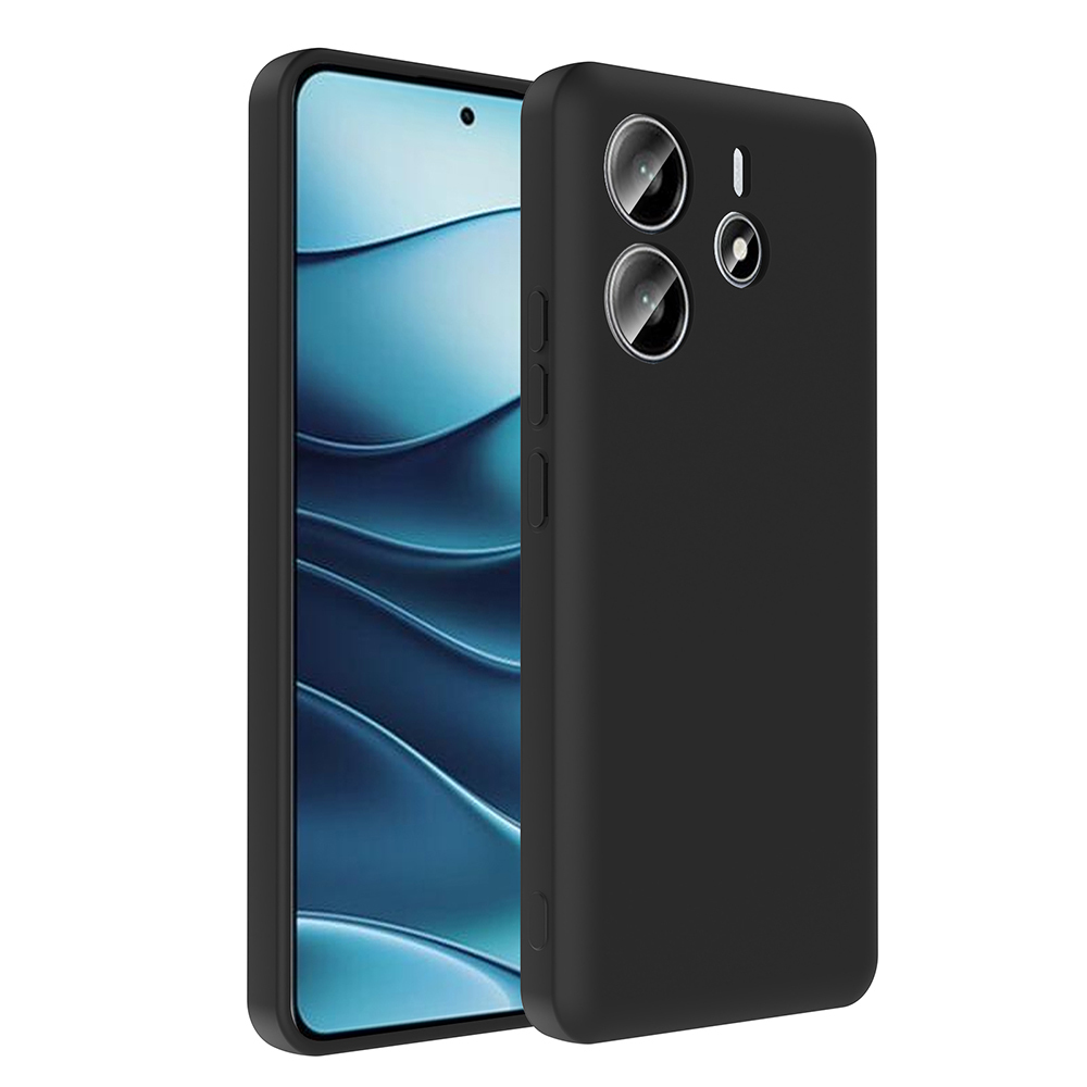 [RNZ-TA119985] Xiaomi Redmi Note 14 4G Uyumlu Kılıf Kamera Korumalı Kartlık Hazneli Zore Vitra Kapak (Siyah)