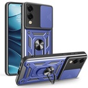 Samsung Galaxy S25 Edge Uyumlu Kılıf Magnetik Standlı Kamera Korumalı Zore Sürgülü Vega Kapak