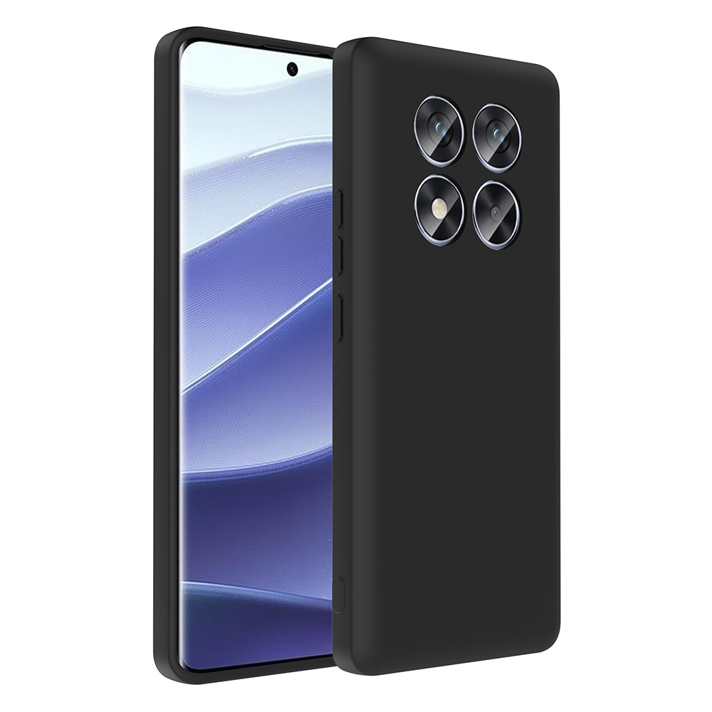 [RNZ-TA119991] Xiaomi Redmi Note 14 Pro 4G Uyumlu Kılıf Kamera Korumalı Kartlık Hazneli Zore Vitra Kapak (Siyah)