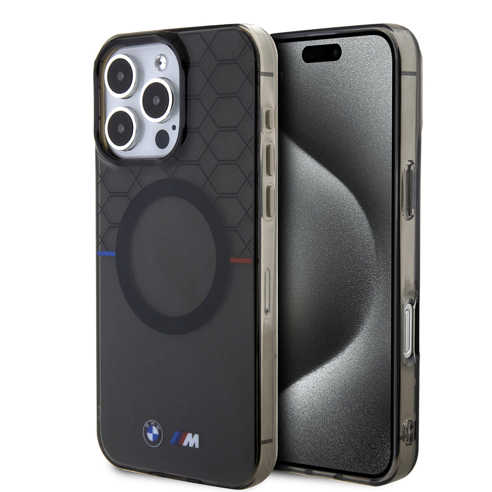 Apple iPhone 16 Pro Max Uyumlu Kılıf BMW Magsafe Şarj Özellikli Transparan M Dizayn Orjinal Lisanslı Kapak