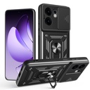 Oppo Reno 13F 5G Uyumlu Kılıf Magnetik Standlı Kamera Korumalı Zore Sürgülü Vega Kapak