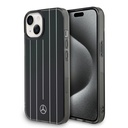 Apple iPhone 15 Uyumlu Kılıf Mercedes Benz Orjinal Lisanslı New Urban 3 IML Baskılı Paralel Çizgi Desenli Kapak