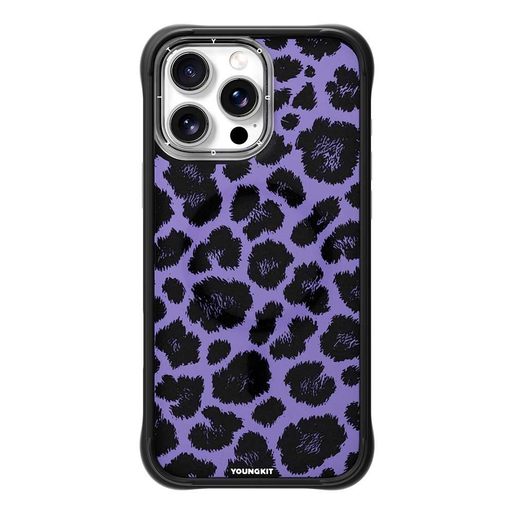 Apple iPhone 16 Pro Uyumlu Kılıf M-safe Şarj Özellikli Youngkit Leopard Serisi Kapak
