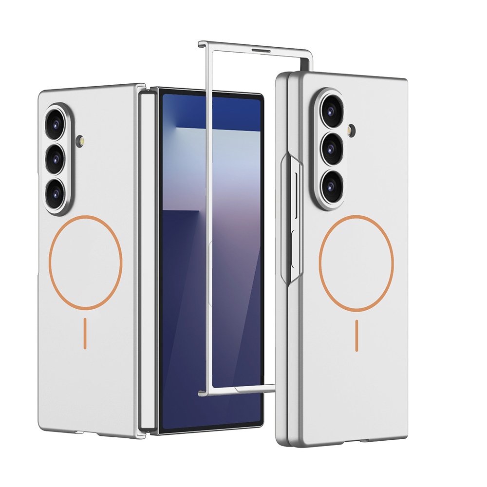 Samsung Galaxy Z Fold 7 Uyumlu Kılıf Wireless Şarj Özellikli Zore Kıpta M-safe Kapak