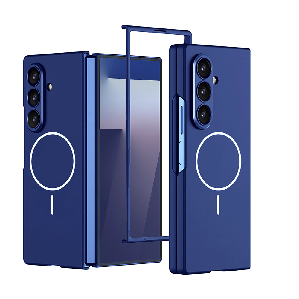 Samsung Galaxy Z Fold 7 Uyumlu Kılıf Wireless Şarj Özellikli Zore Kıpta M-safe Kapak