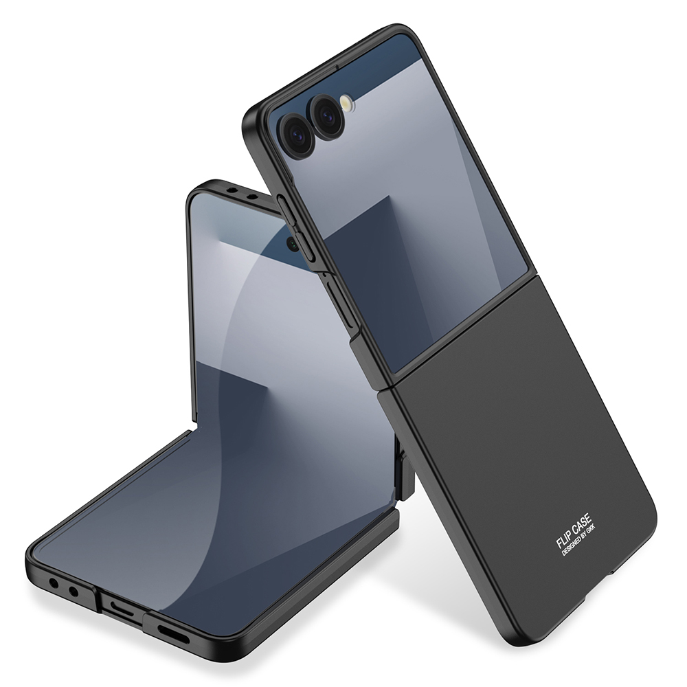 [RNZ-TA122593] Samsung Galaxy Z Flip 7 Uyumlu Kılıf Zore Sert Kıpta Kapak (Siyah)