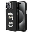 Apple iPhone 15 Uyumlu Kılıf Karl Lagerfeld Orjinal Lisanslı K&C Heads Pin Kapak