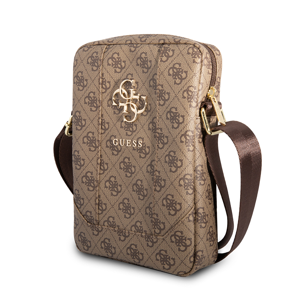 [RNZ-TA122216] Guess Orjinal Lisanslı Metal Logolu Fermuarlı 8 inç Çapraz Askılı Tablet Çantası