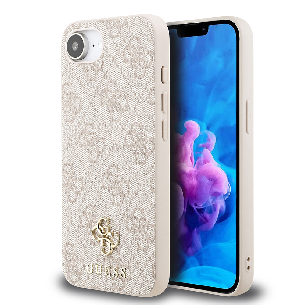 Apple iPhone 16E Uyumlu Kılıf Guess Orjinal Lisanslı M-safe Şarj Özellikli Small 4G Classic Kapak