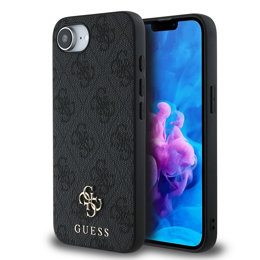 Apple iPhone 16E Uyumlu Kılıf Guess Orjinal Lisanslı M-safe Şarj Özellikli Small 4G Classic Kapak