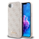 Apple iPhone 16E Uyumlu Kılıf Guess Orjinal Lisanslı 4G Desenli Script Metal Logolu Kapak