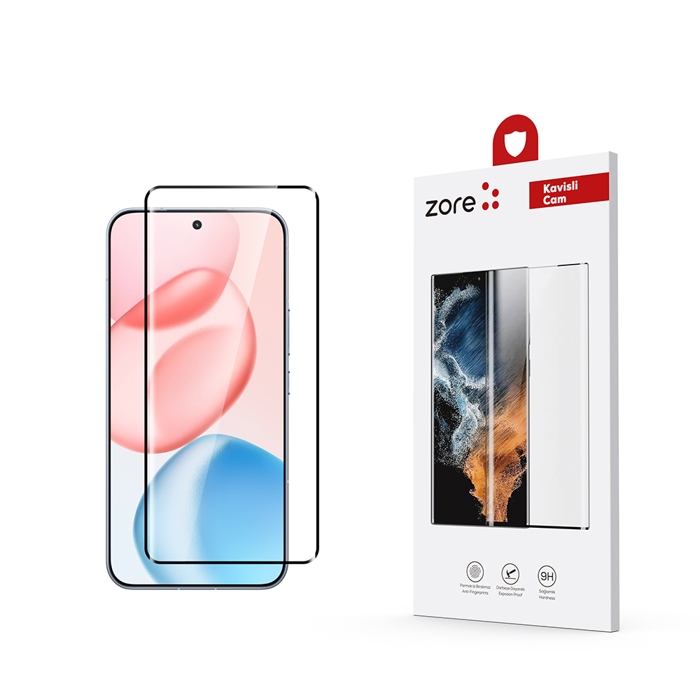 [RNZ-TA122574] Honor 400 Pro Uyumlu Zore Full Yapışkanlı Cam Ekran Koruyucu
