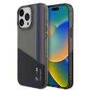 Apple iPhone 15 Pro Max Uyumlu Kılıf BMW Orjinal Lisanslı Yarı Transparan M Dizayn Çizgili Kapak