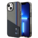Apple iPhone 15 Uyumlu Kılıf BMW Orjinal Lisanslı Yarı Transparan M Dizayn Çizgili Kapak
