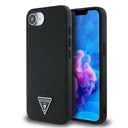 Apple iPhone 16E Uyumlu Kılıf Guess Orjinal Lisanslı M-safe Şarj Özellikli Grained Triangle Kapak