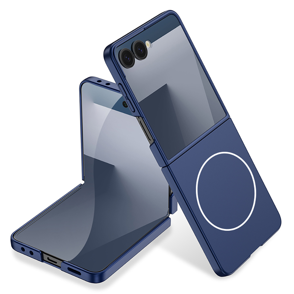 Samsung Galaxy Z Flip 7 Uyumlu Kılıf Wireless Şarj Özellikli Zore Kıpta M-safe Kapak