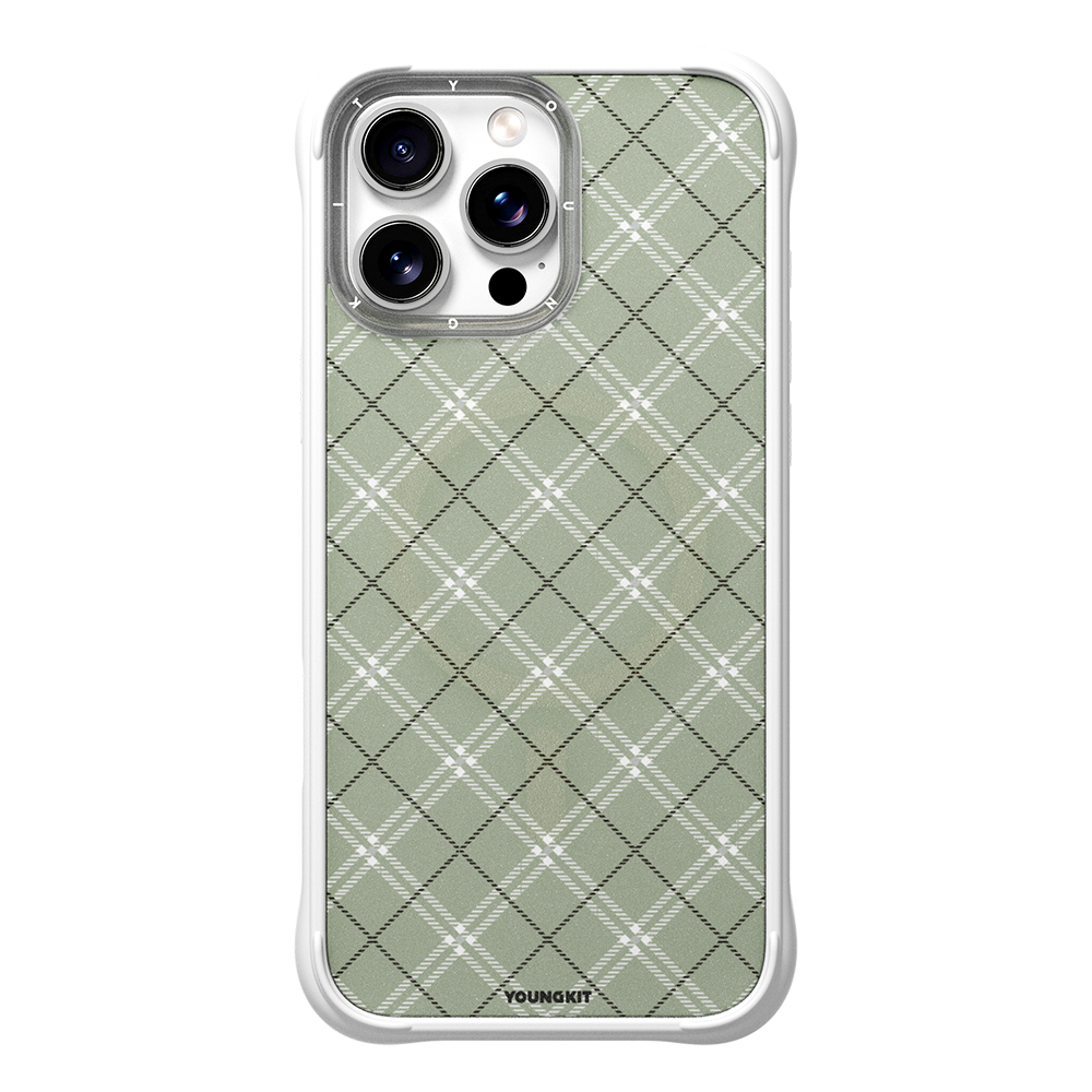 Apple iPhone 16 Pro Max Uyumlu Kılıf M-safe Şarj Özellikli Youngkit Argyle Serisi Kapak