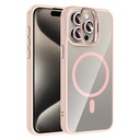 Apple iPhone 15 Pro Max Uyumlu Kılıf Standlı ve Kamera Lens Hediyeli M-Safe Şarj Özellikli Zore Etro Kapak