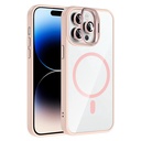 Apple iPhone 14 Pro Max Uyumlu Kılıf Standlı ve Kamera Lens Hediyeli M-Safe Şarj Özellikli Zore Etro Kapak