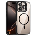 Apple iPhone 16 Pro Uyumlu Kılıf Standlı ve Kamera Lens Hediyeli M-Safe Şarj Özellikli Zore Etro Kapak
