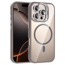 Apple iPhone 16 Pro Max Uyumlu Kılıf Standlı ve Kamera Lens Hediyeli M-Safe Şarj Özellikli Zore Etro Kapak