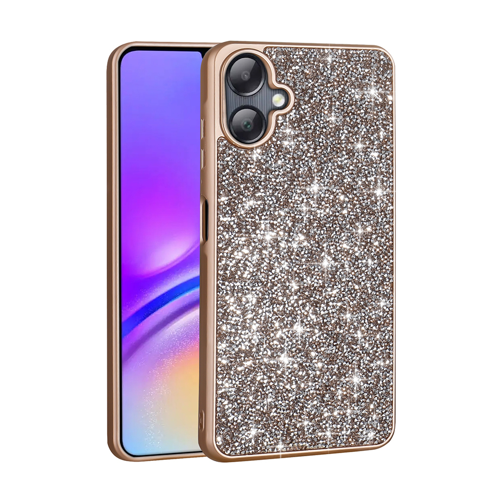 Samsung Galaxy A06 Uyumlu Kılıf Parlak Taşlı Tasarım Zore Pırlanta Kapak