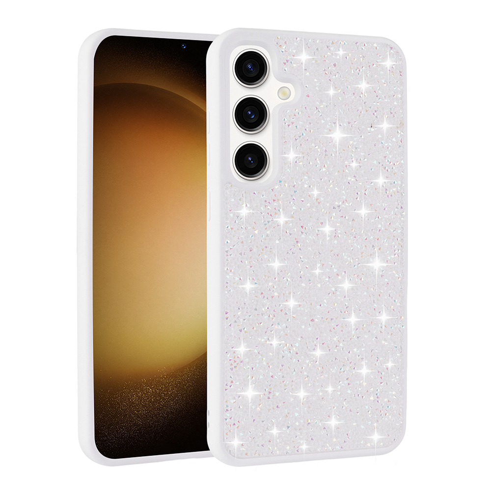 Samsung Galaxy S25 Uyumlu Kılıf Parlak Taşlı Tasarım Zore Pırlanta Kapak