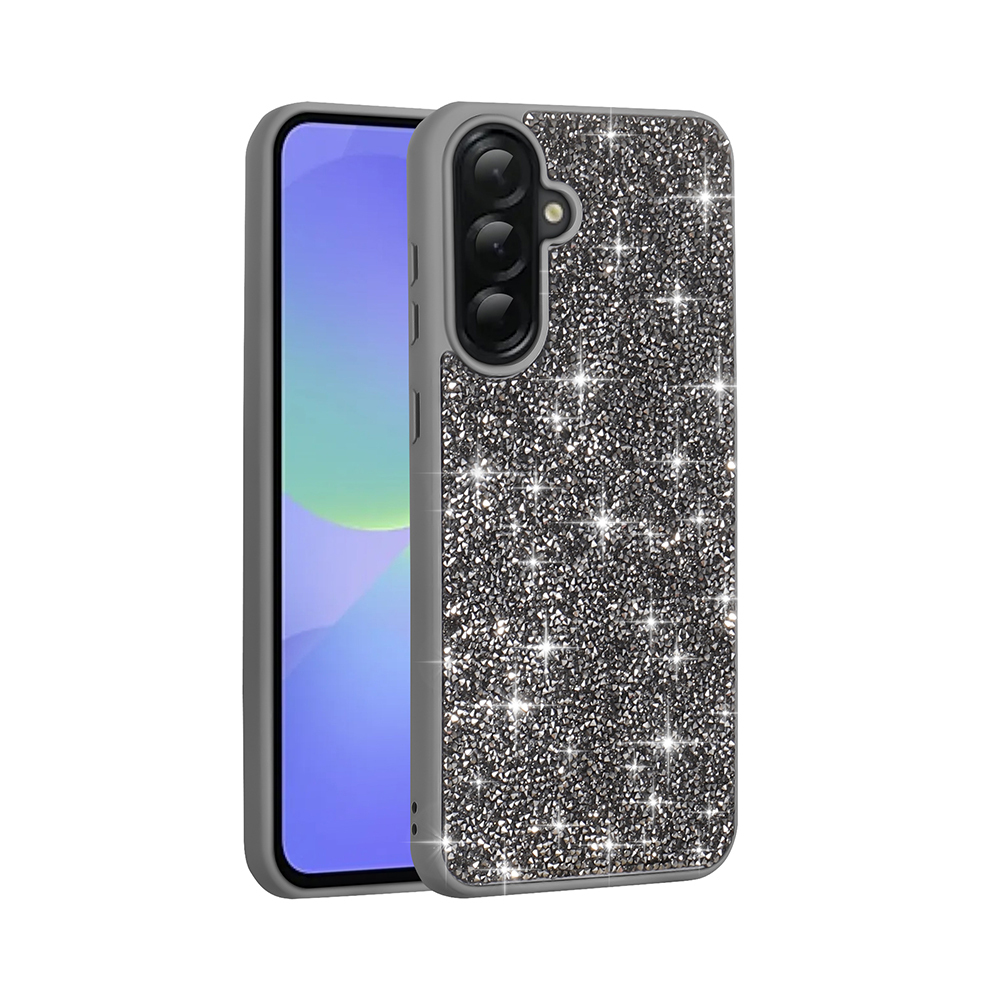Samsung Galaxy A36 Uyumlu Kılıf Parlak Taşlı Tasarım Zore Pırlanta Kapak