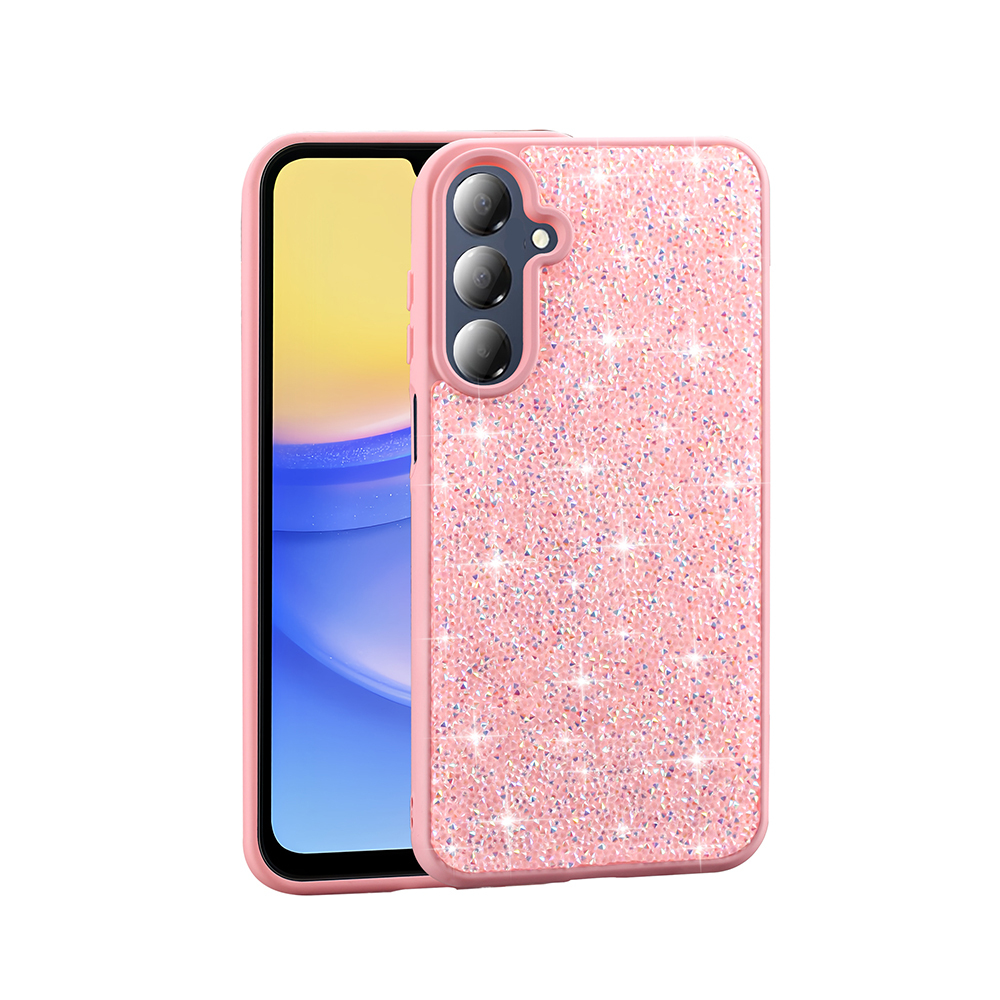 Samsung Galaxy A16 Uyumlu Kılıf Parlak Taşlı Tasarım Zore Pırlanta Kapak