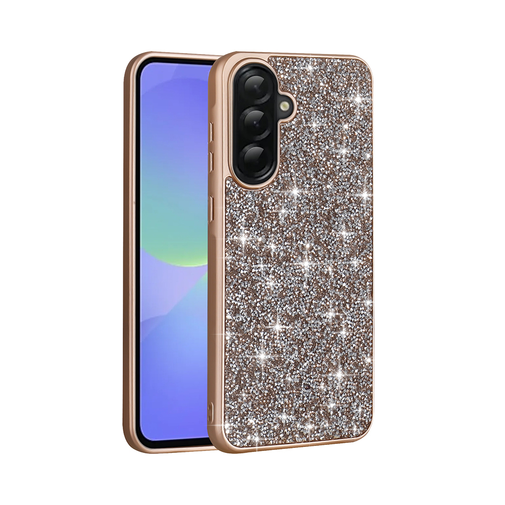 Samsung Galaxy A56 Uyumlu Kılıf Parlak Taşlı Tasarım Zore Pırlanta Kapak