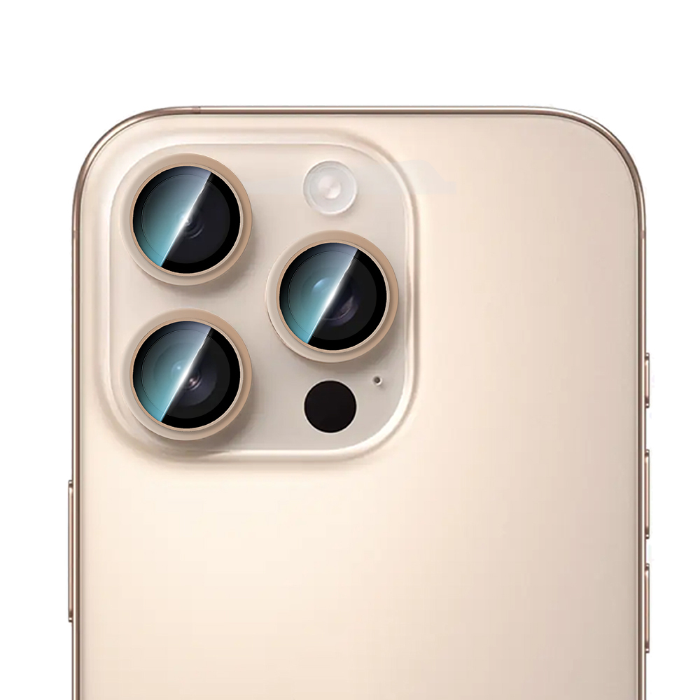 Apple iPhone 16 Pro Max Uyumlu CaseWorld Alloy Serisi Oleofobik Anti Reflective Kamera Lens Koruyucu