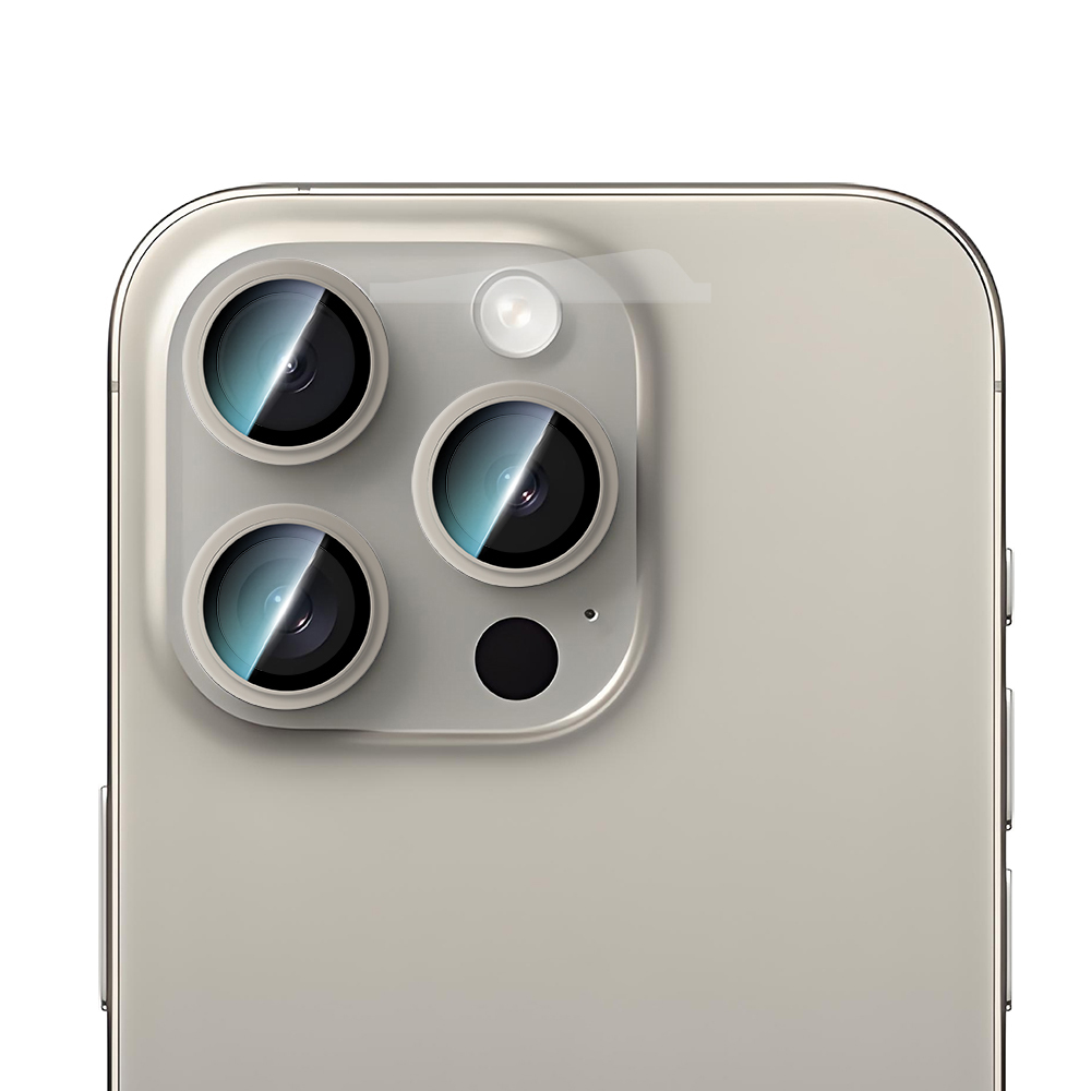 Apple iPhone 16 Pro Max Uyumlu CaseWorld Alloy Serisi Oleofobik Anti Reflective Kamera Lens Koruyucu
