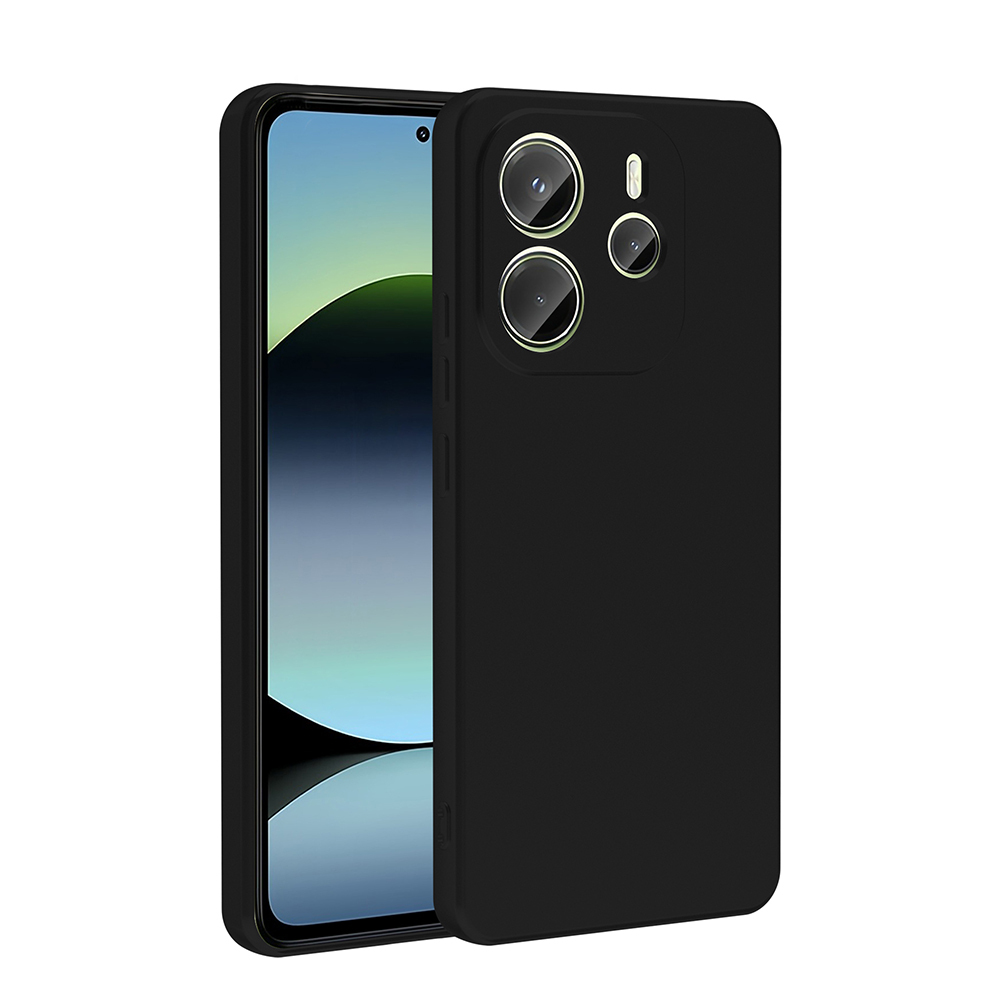 [RNZ-TA121619] Xiaomi Redmi Note 14 4G Uyumlu Kılıf Zore Premier Silikon Kapak (Siyah)