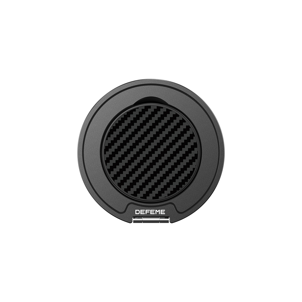 [RNZ-TA121563] Raptic Defeme FreeFlow 360 Derece Dönebilen Karbon Fiber Tasarımlı Parmak Ring Stand (Siyah)