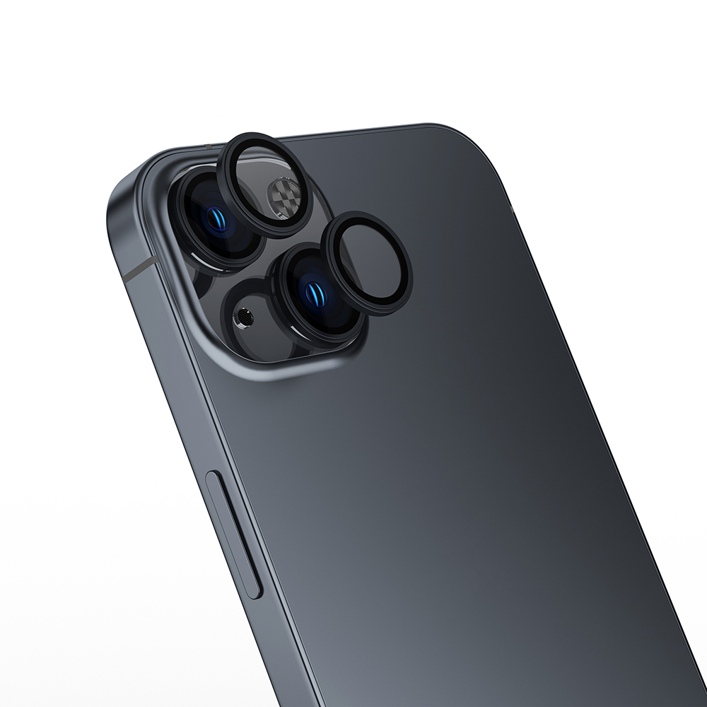 [RNZ-TA122537] Apple iPhone 13 Uyumlu Zore Mikro Kamera Lens Koruyucu (Siyah)