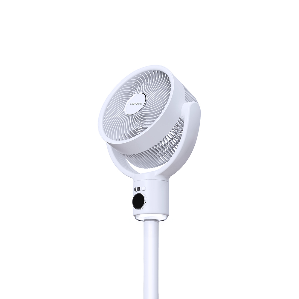 [RNZ-TA122382] Lenyes LHF10 Dijital LED Göstergeli 5 Kademeli Uzaktan Kumandalı Uzayabilen Gövdeli 10 inç Fan