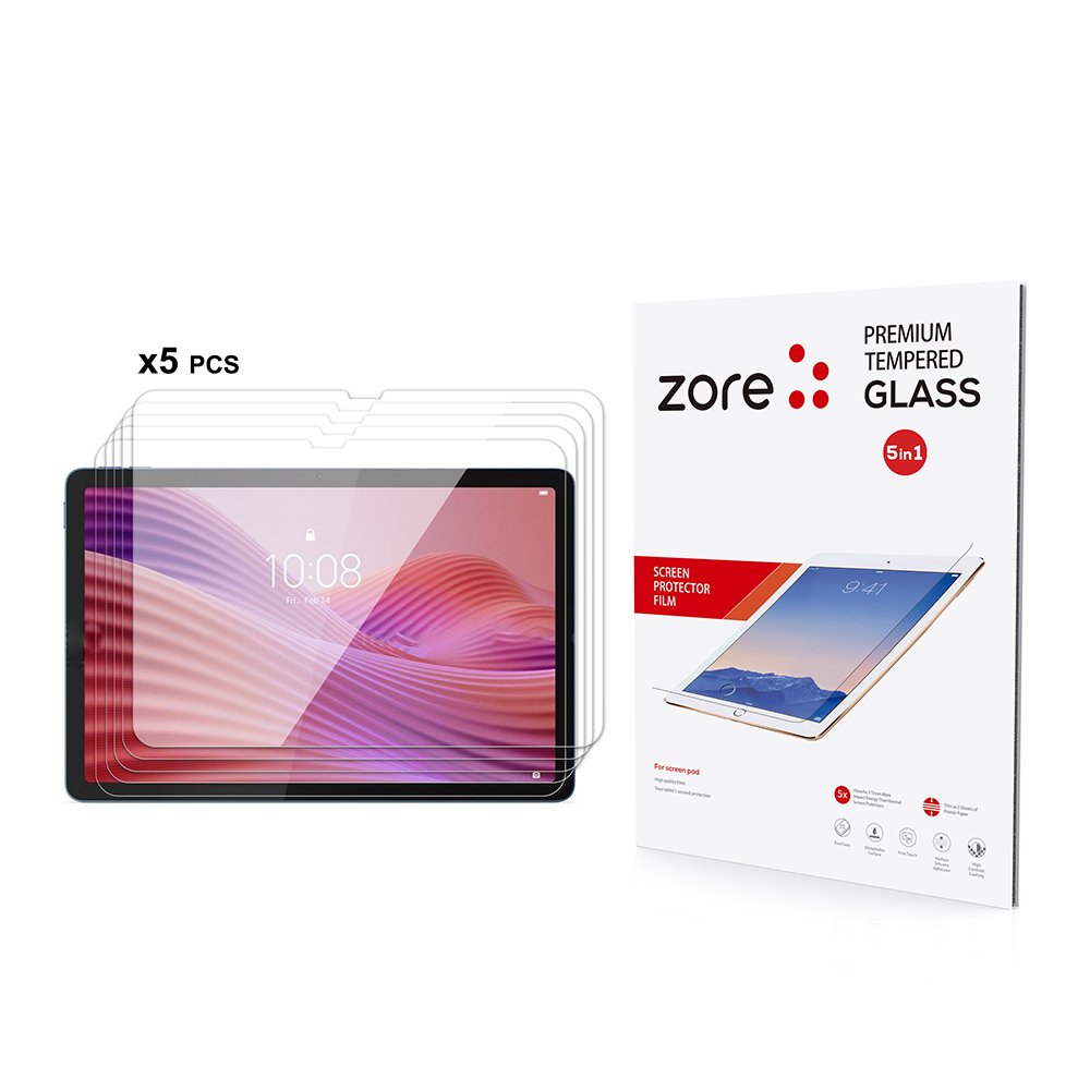 [RNZ-TA122254] Lenovo Tab TB-311FU Uyumlu Zore 5in1 Tablet Temperli Cam Ekran Koruyucu