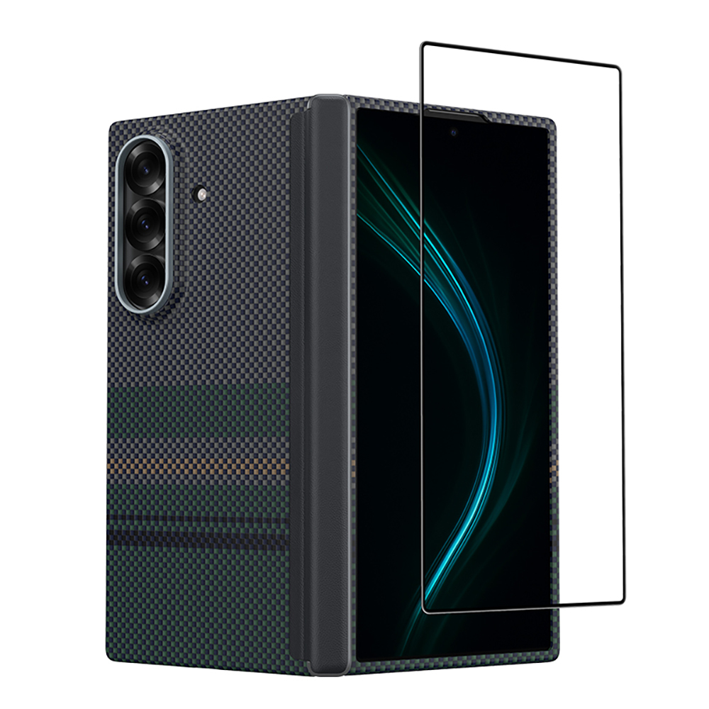 [RNZ-TA123054] Samsung Galaxy Z Fold 7 Uyumlu Benks ArmorAir Aurora Grand Combo Üçlü Aksesuar Seti (Ön Arka Kevlar Kapak + Ekran Koruyucu)