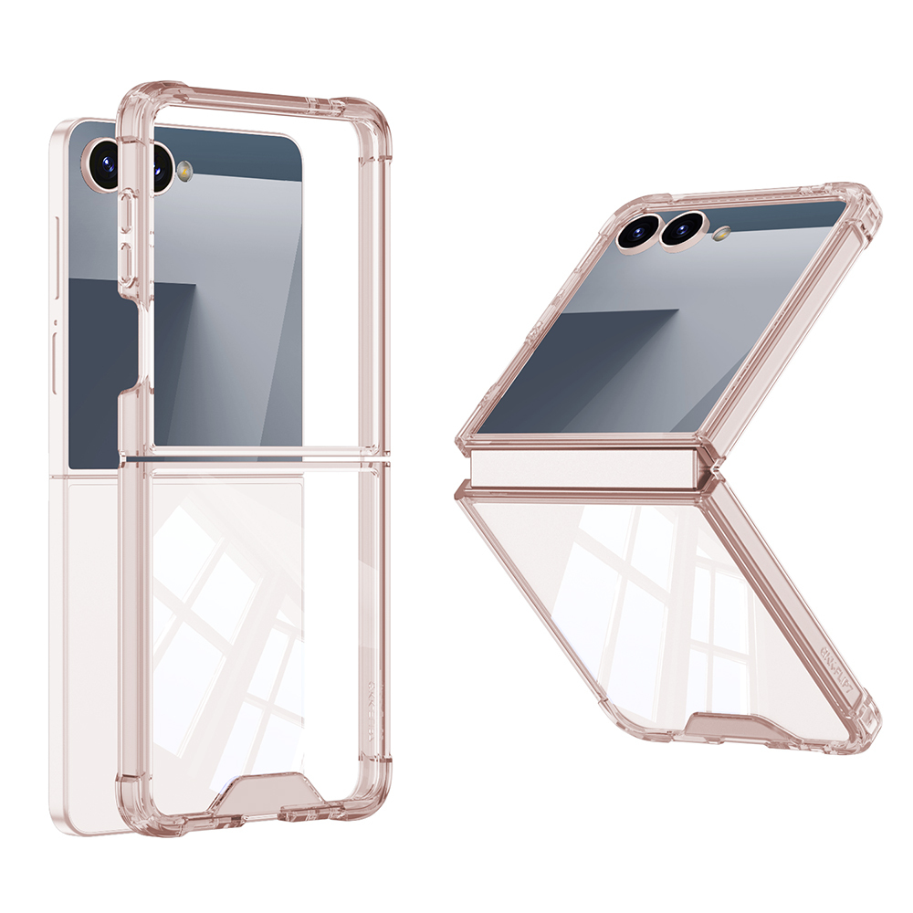 Samsung Galaxy Z Flip 7 Uyumlu Kılıf Zore Full Camlı Kıpta Kapak