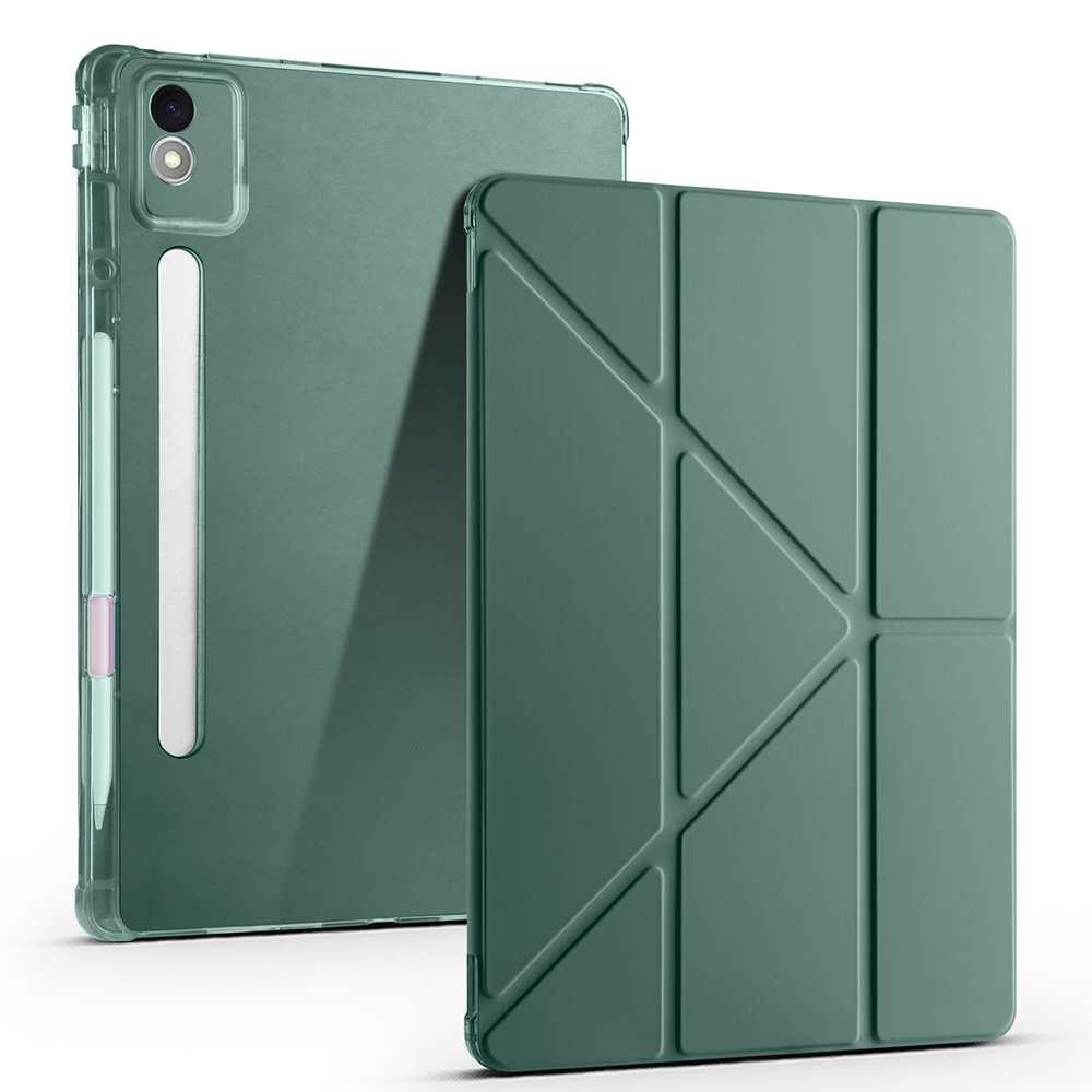 Lenovo Idea Tab Pro 12.7 TB-373FU Uyumlu Kılıf Zore Tri Folding Kalem Bölmeli Standlı Kılıf