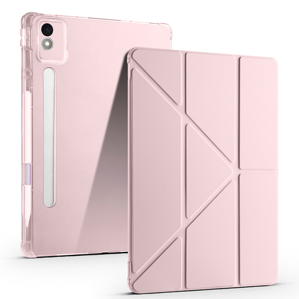 Lenovo Idea Tab Pro 12.7 TB-373FU Uyumlu Kılıf Zore Tri Folding Kalem Bölmeli Standlı Kılıf