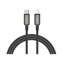 Recci RS42CL Lamp Display Serisi Type-C to Lightning PD 30W Hızlı Şarj Özellikli Data ve Şarj Kablosu 1.5M